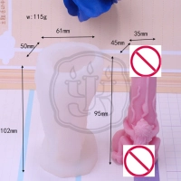 Силиконовая форма женщина на фаллосе